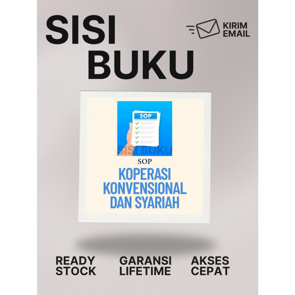 

[T-126] SOP Koperasi Kovensional dan Syariah -Paket Bundling-