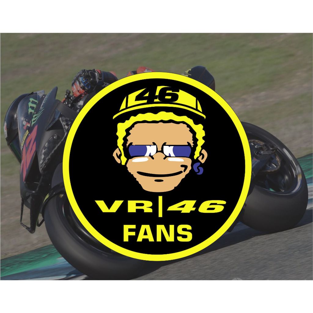 STICKER CUTTING VALENTINO ROSSI VR 46 FANS