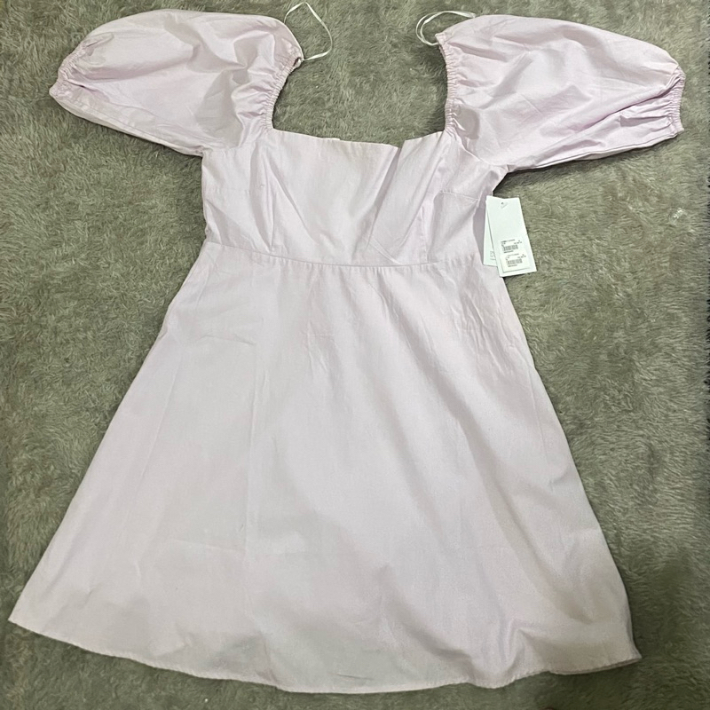 colorbox puff sleeve mini dress