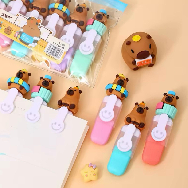 

JB STABILO 6 WARNA FREE POUCH KARAKTER CAPYBARA