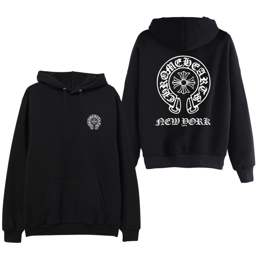 jaket hoodie chrome heart new york unisex