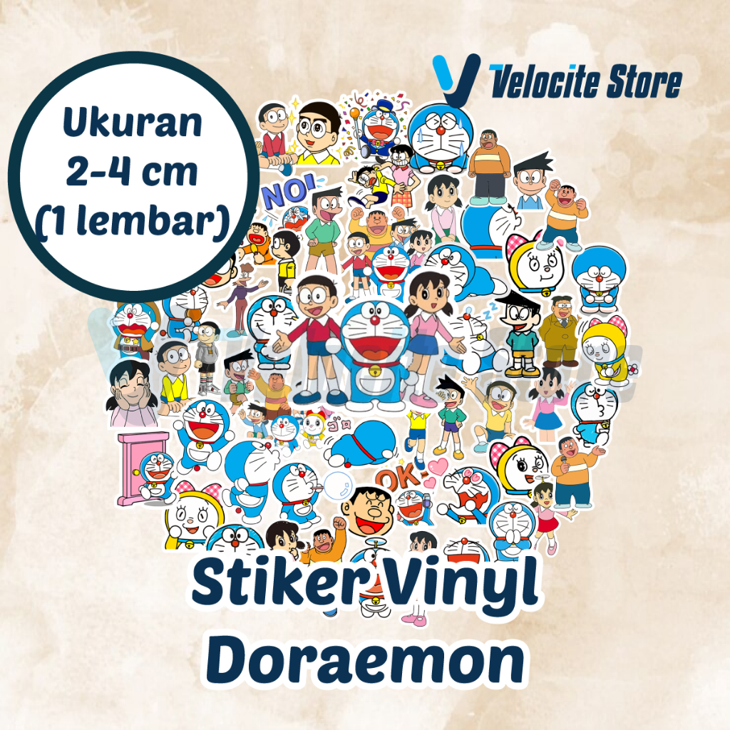 

Stiker Vinyl Anime Doraemon Ukuran 2-4 cm (1 lembar)