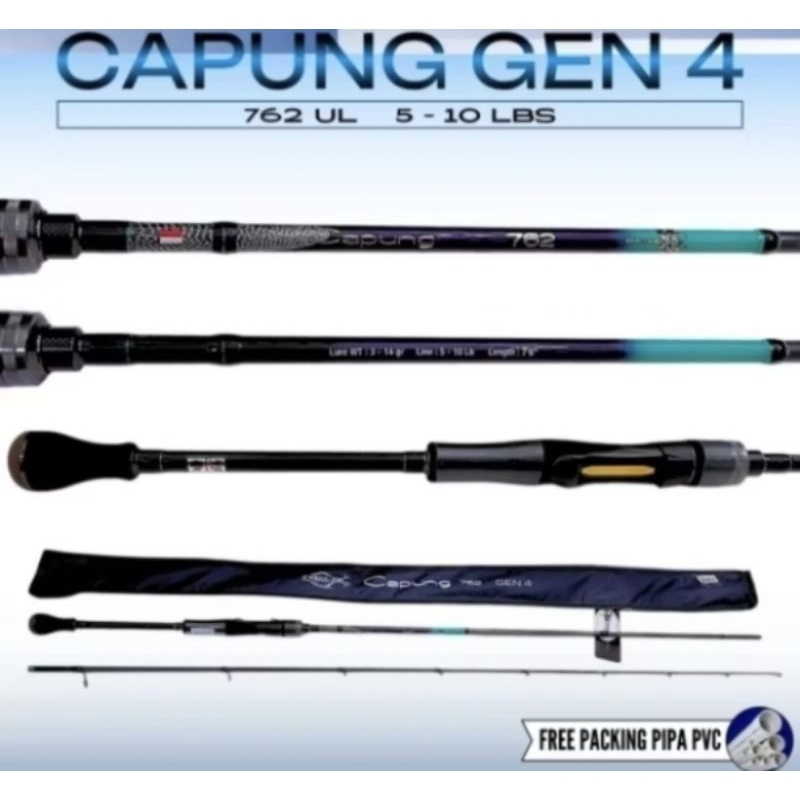 Joran Pancing Spinning Relix Capung 762 gen 4