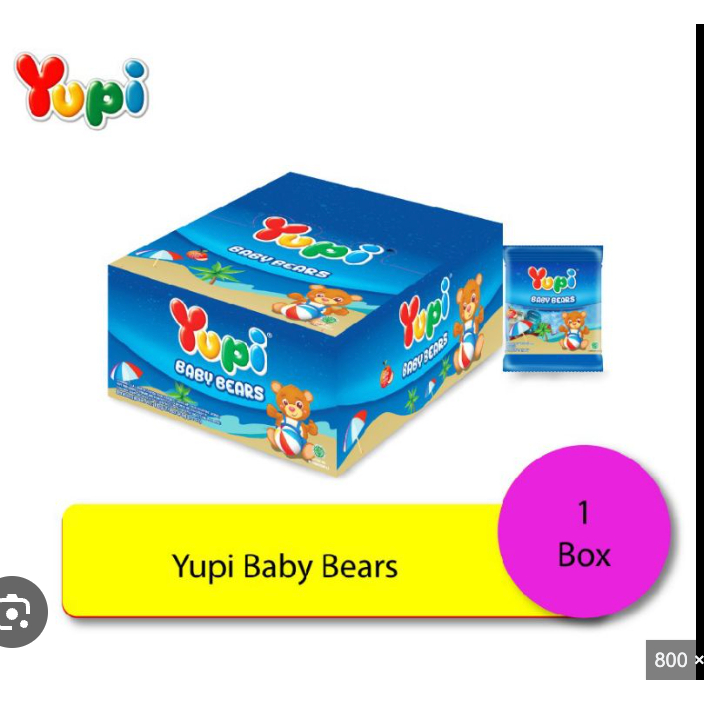 

Yupi Baby Bear Box (isi 24)