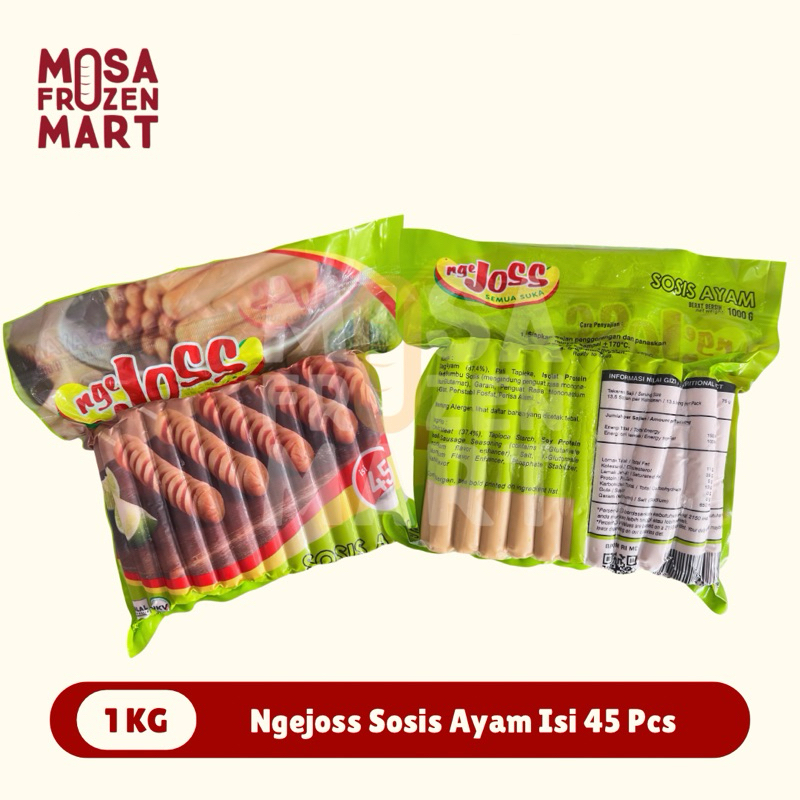 

Ngejoss Sosis Ayam 1 Kg Isi 45 Pcs