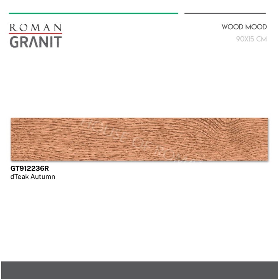 Roman granit dTeak Autumn 90x15 / granit kayu / lantai kayu / keramik kayu murah