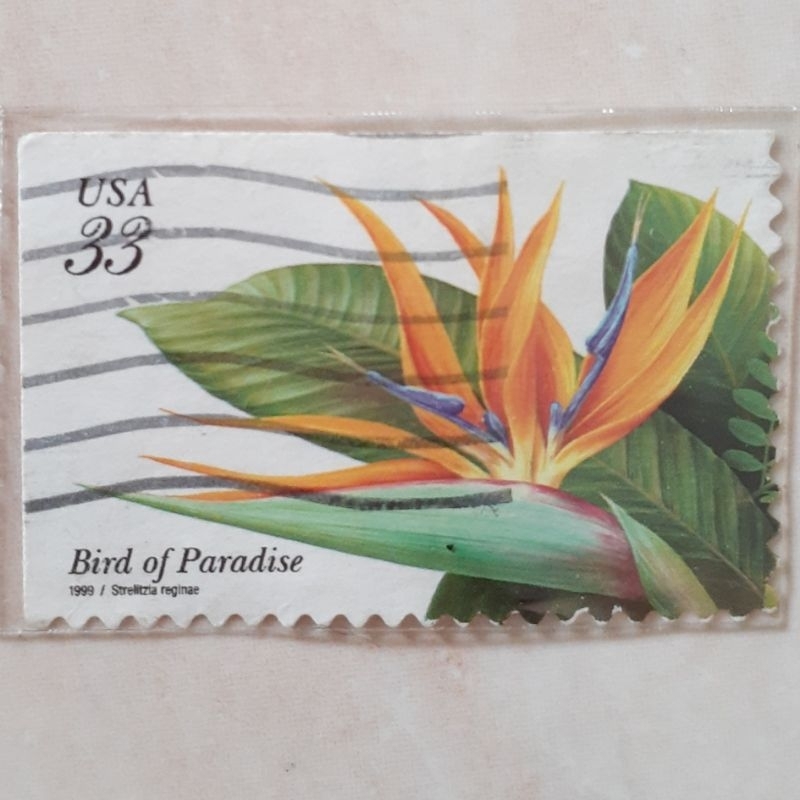 

(AR1) Perangko USA Tropical Flowers Issue (Bird of Paradise (Strelitzia reginae)) Tahun 1999