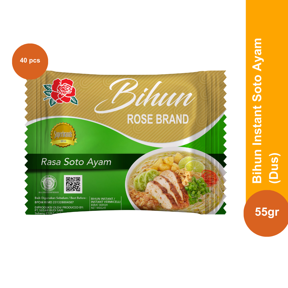 

Rose Brand - Bihun Instant Rasa Soto Ayam (1 Dus)