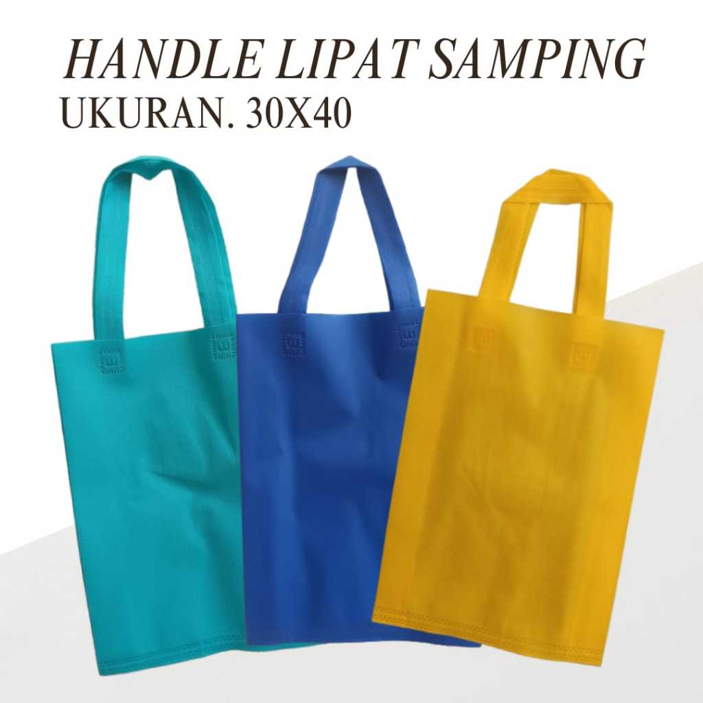 

Tas Spunbond Goodie Bag 30 x 40 isi 1 lusin tas spunbond press