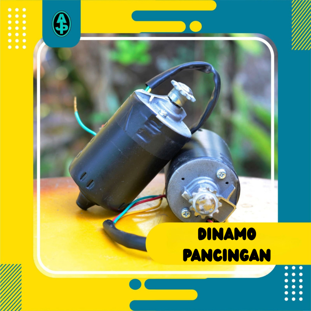 Dinamo pancingan elektrik mesin penggerak pancingan DC komplit gear untuk odong odong 12V aki tembak