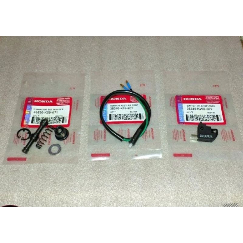 Paket Seal Master Rem Depan+Switch Rem Depan Belakang Honda  Vario 125 Led  Vario 150 Led Genio Smi