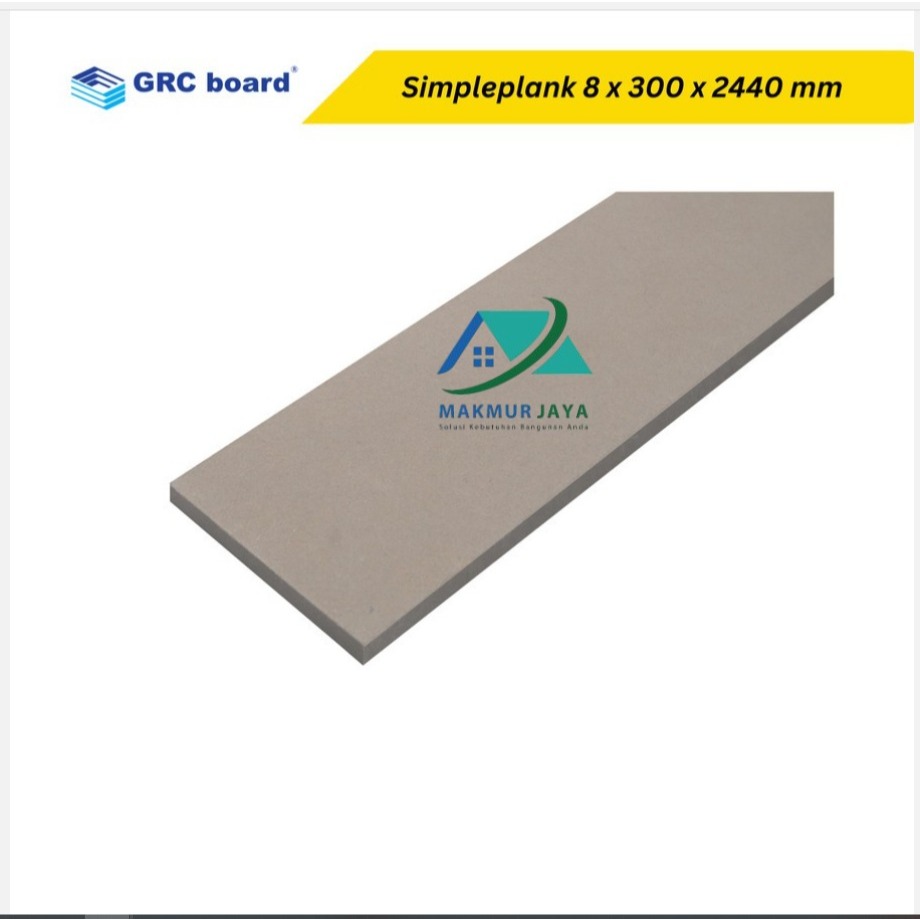 Simpleplank GRC 30 cm motif Polos / Lisplang 8 x 300 x 2440 mm