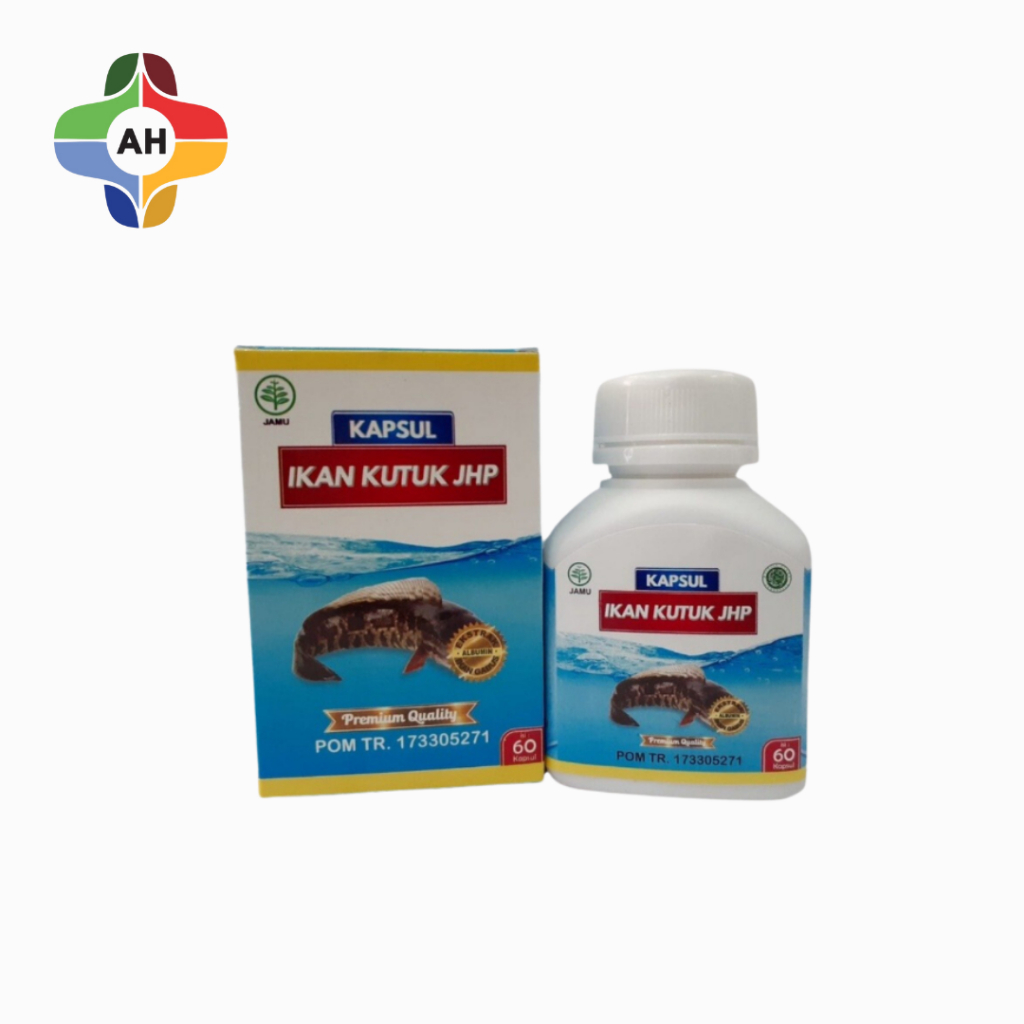 KAPSUL IKAN KUTUK JHP IKAN GABUS 60 KAPSUL NEO ALBUMIN Premium Quality / apotek hutama
