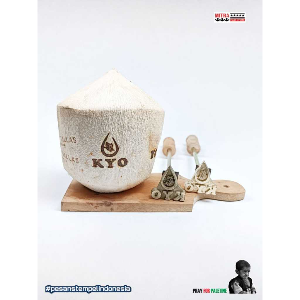 

Jual Hotstamp Kelapa Manual Mediia Bakar Ukuran 5x5, Desain Custom