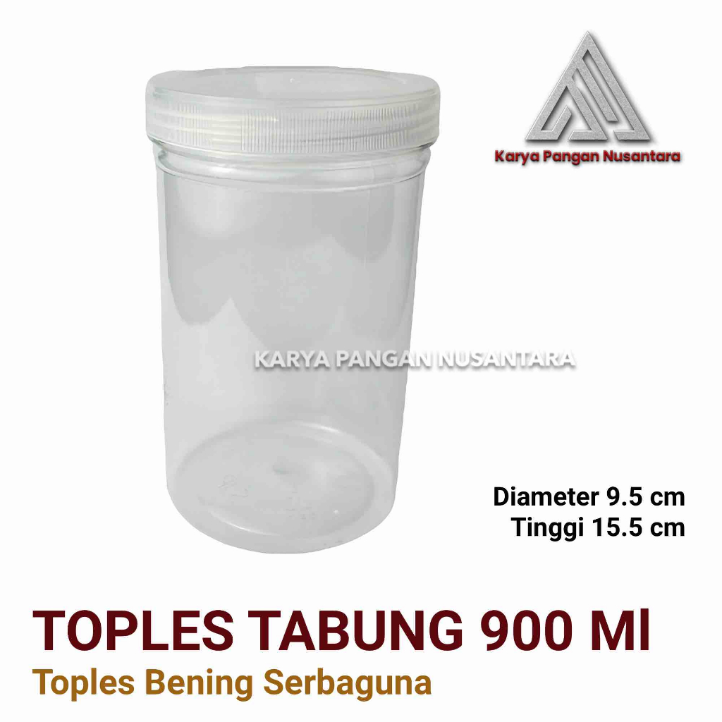 TOPLES TABUNG 900ML TOPLES KUE KERING TOPLES BENING TRANSPARANT TOPLES SERBAGUNA 900 ML PCS