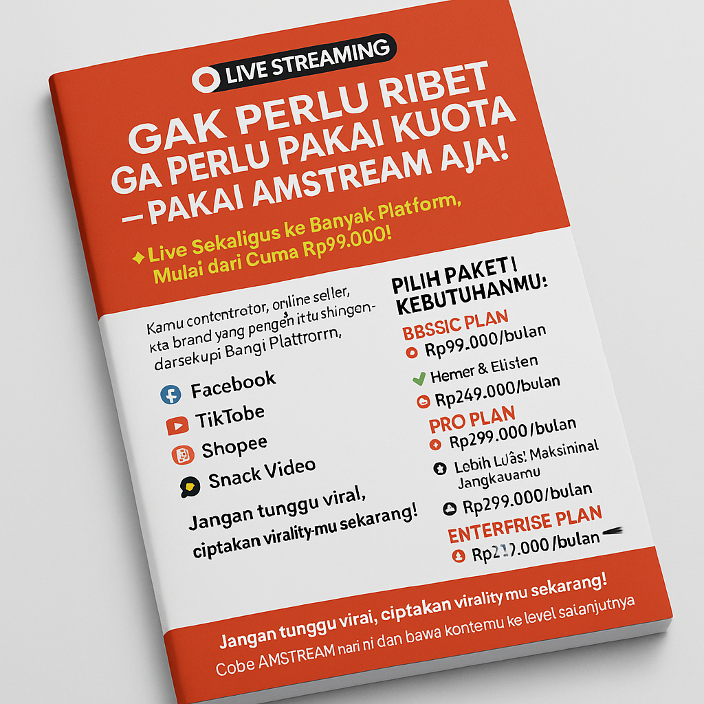 Promo Website Livestreaming YouTube dan Semua Platform - Bisa setting dari HP tanpa rdp/komputer