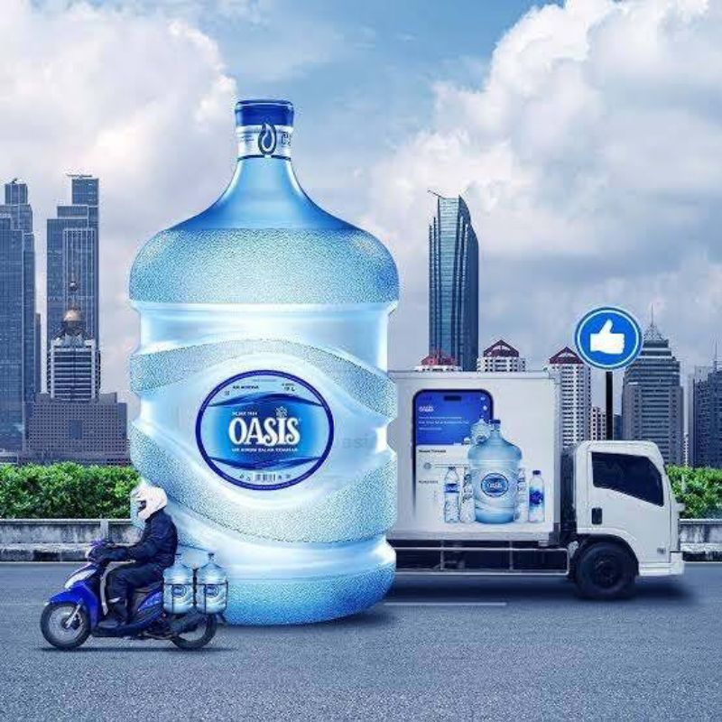 

Galon kosong 19 L merk Oasis - Gallon Oasis 19 Liter