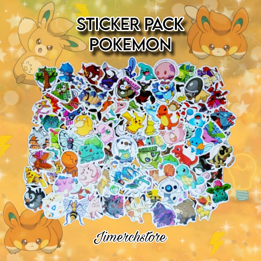 

STICKER POKEMON Stiker Pack set isi 50 pcs