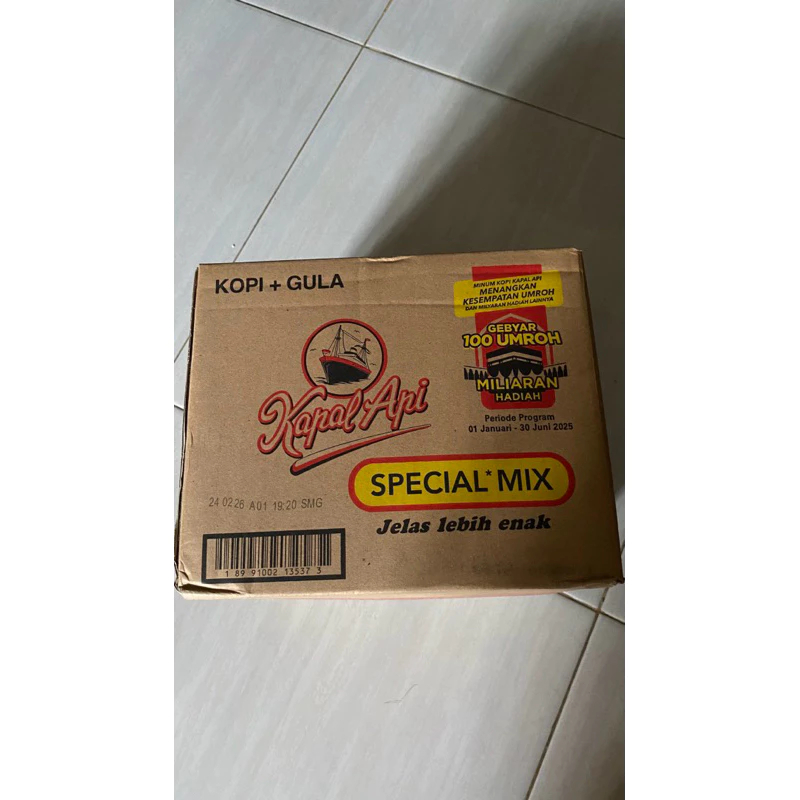 

Kapal api Special mix 1 Dus isi 12 Renceng