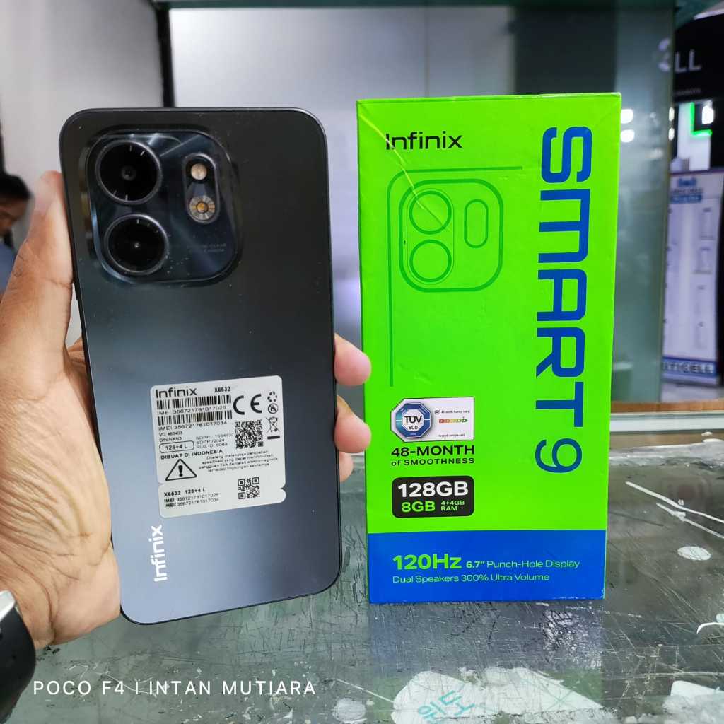 Infinix Smart 9 Ram 3/64GB | Ram 4/128GB Bekas Original