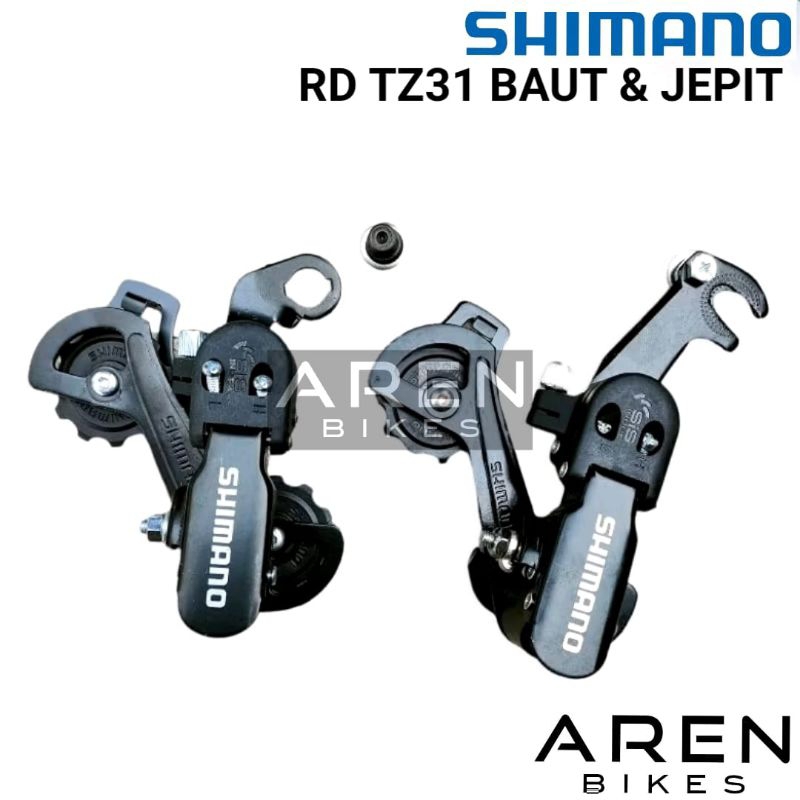 RD SHIMANO TZ31 TZ 31 REAR DERAILLEUR 5 6 7 SPEED GANTUNG BAUT DRAT JAPIT JEPIT AS RODA SEPEDA LIPAT