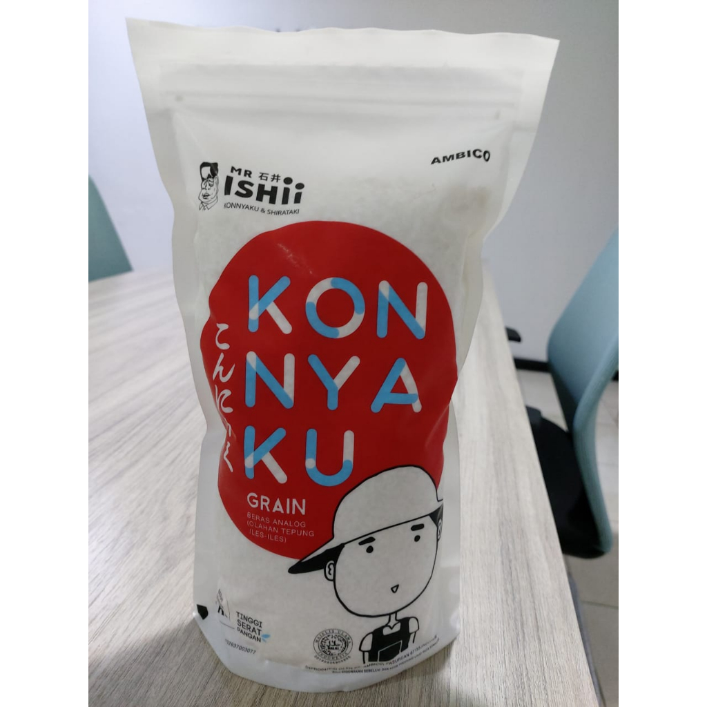 

pekanbaru / mr ishii beras putih rice grain kon nya ku konnyaku konyaku 250gr / 1kg / 1000gr halal