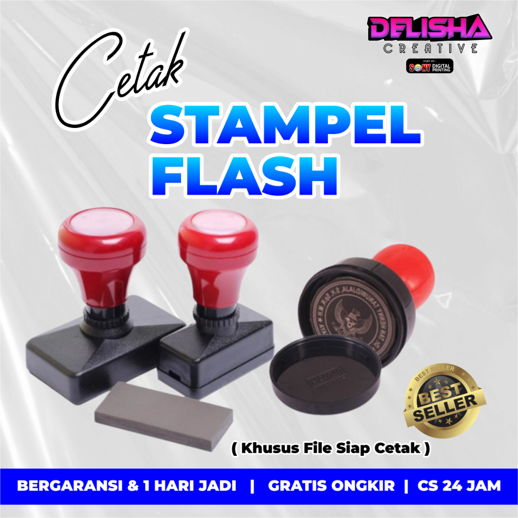 

Stempel otomatis / flash (HANYA UNTUK FILE SIAP CETAK)