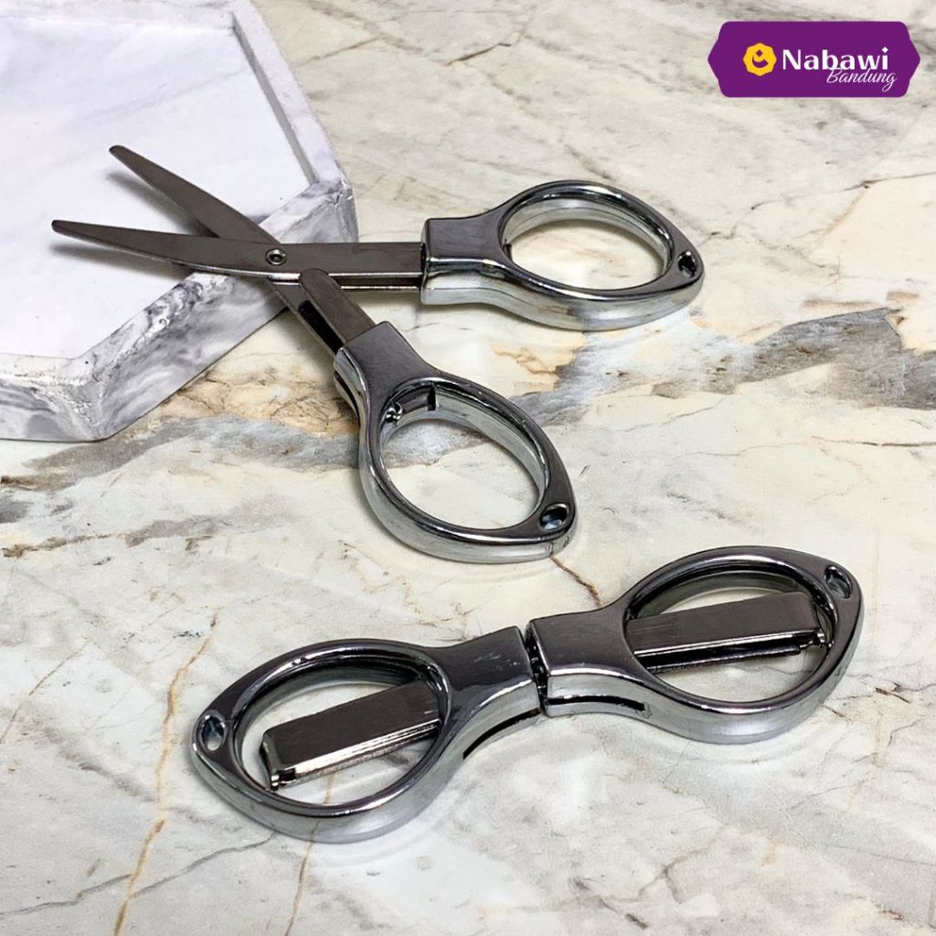 Gunting Lipat Kecil Stainless Gunting Lipat Mini Gunting Tahalul Perlengkapan Haji dan Umroh Bandung
