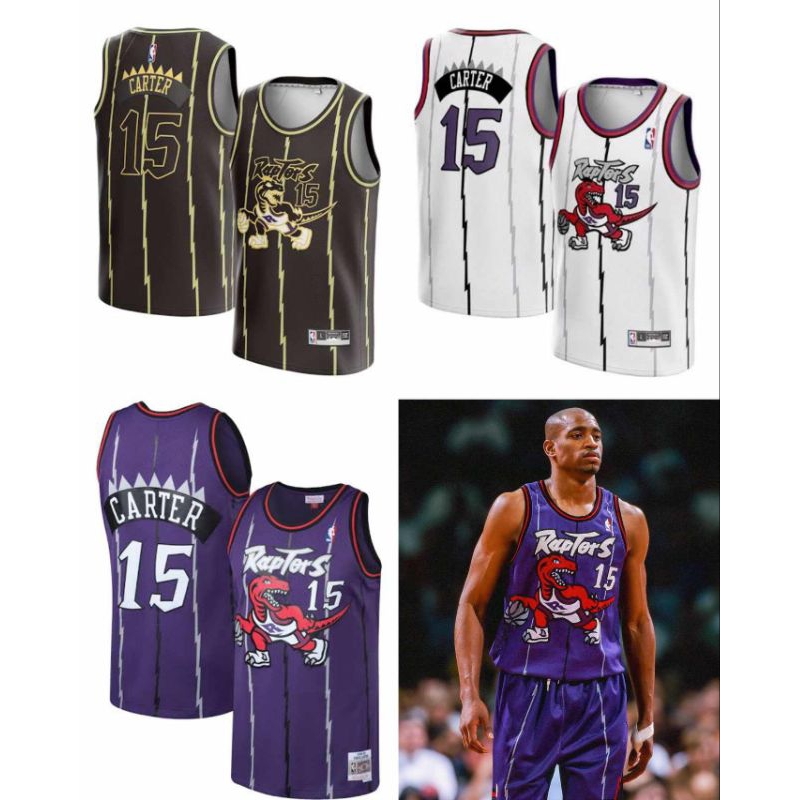 JERSEY BASKET HITAM TORONTO RAPTORS VINCE CARTER GRADE ORRI BASKETBALL JERSEY PRINTING RAPTORS TERLA