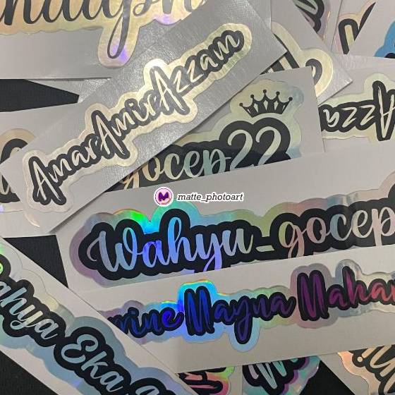 

Stiker Hologram Cutting Nama
