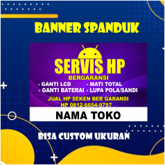 BANNER SPANDUK  KONTER SERVIS HP
