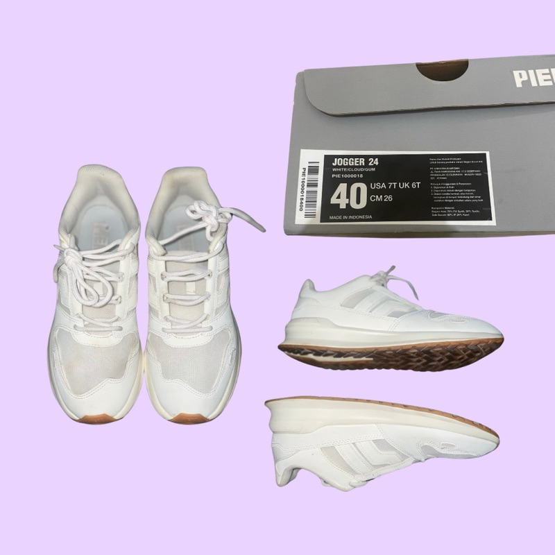 Sepatu Piero Original-Joger 24 White/Cloud/Gum Unisex