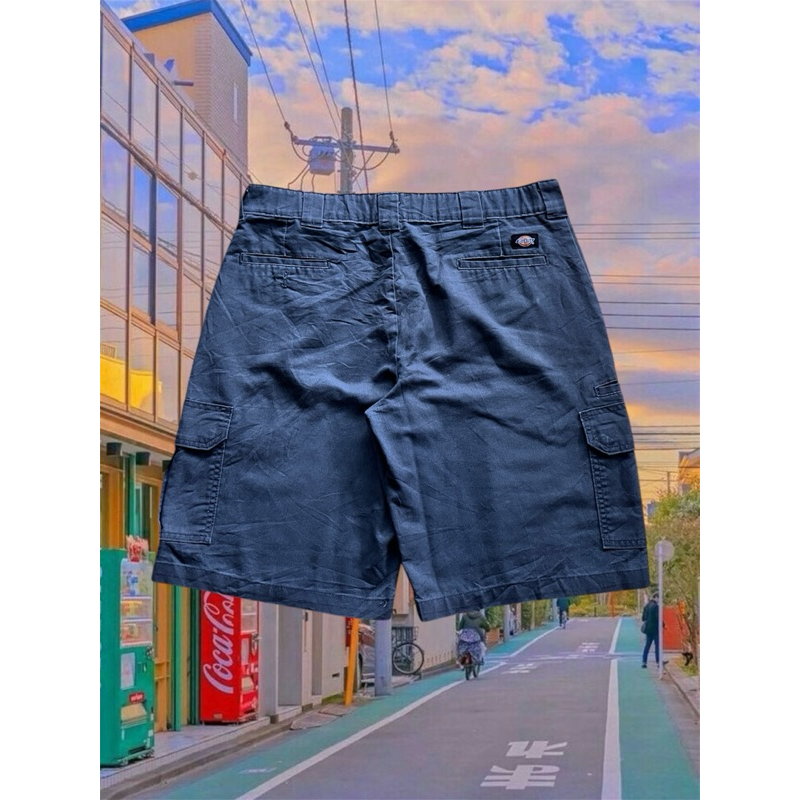 Celana Pendek Cargo Dickies Cell Pocket Charcoal Original