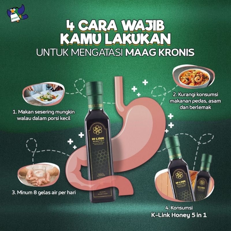 

K-HONEY 5 IN 1 MADU K-LINK MURNI ORIGINAL SOLUSI MAAG ASAM LAMBUNG