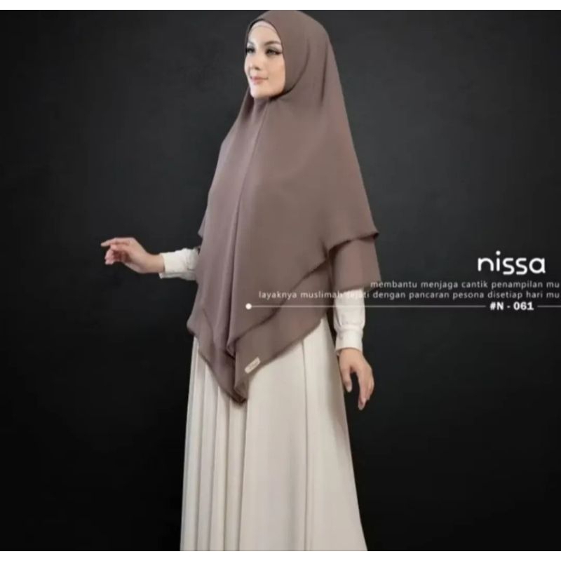 Khimar cerut babydollpremium instan khimar picot