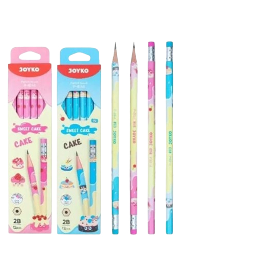 

Pencil Pensil Joyko P-8146 2B 1 Box 12 Pcs Sweet Cake