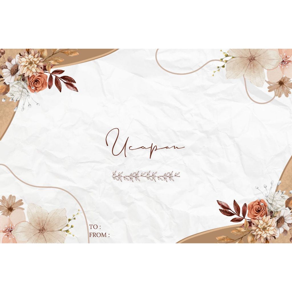 

KARTU UCAPAN CANTIK CUSTOM - GREETING CARD UNTUK HAMPERS, KADO, PARSEL LEBARAN - ADD-ON CAFÉ GLASS