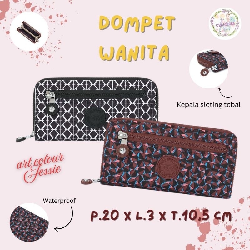 Dompet wanita Art Colour Jessie dompet panjang uang ada sekat kartu