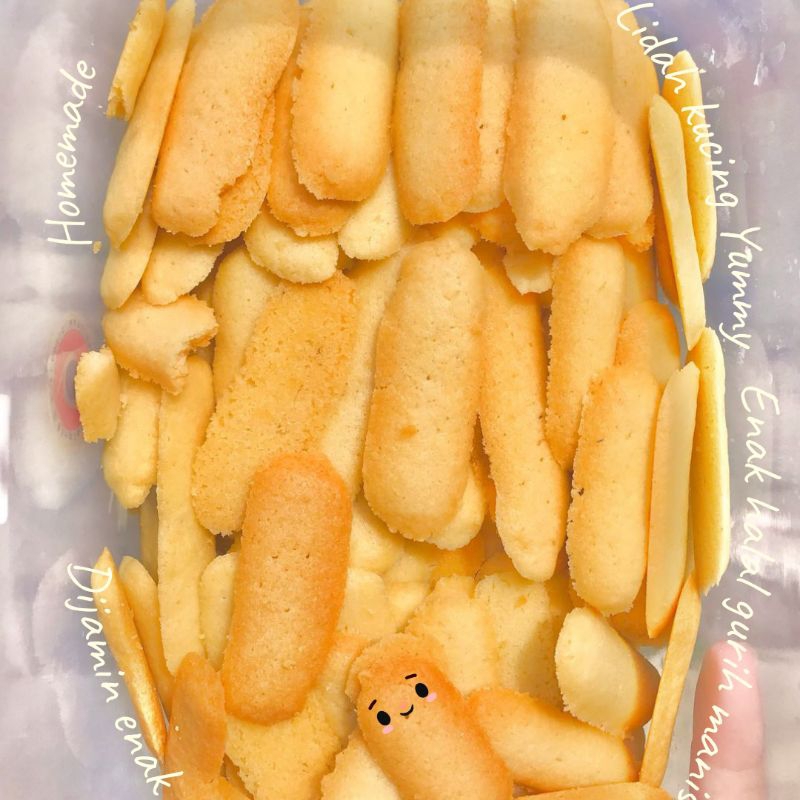 

Lidah Kucing/PerBiji/KueKering/RotiKeringSehat/Biskuit/CookiesGurihManis