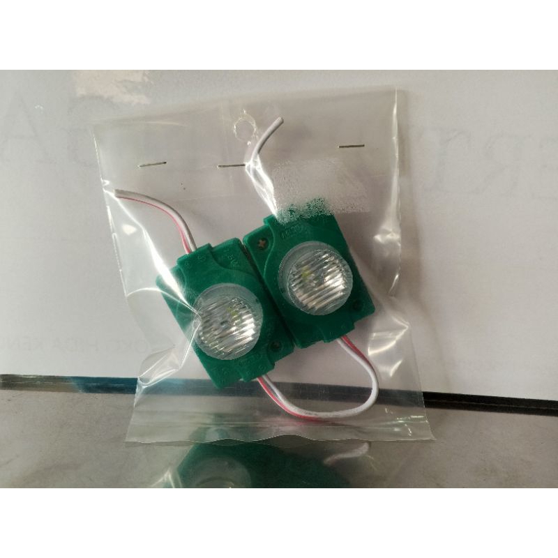 Lampu Led Module 1 Mata 12V warna putih, merah, hijau