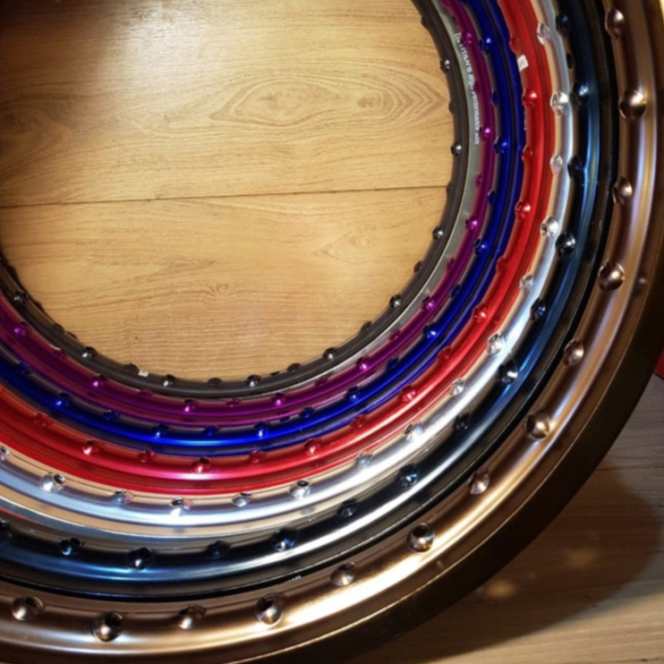 ALLOY TITANS 160 RING 18 KILAT GLOSSY BIRU/MERAH/HITAM/SILVER/UNGU/TITANIUM/COKELAT/GOLD ALLOY ALA M