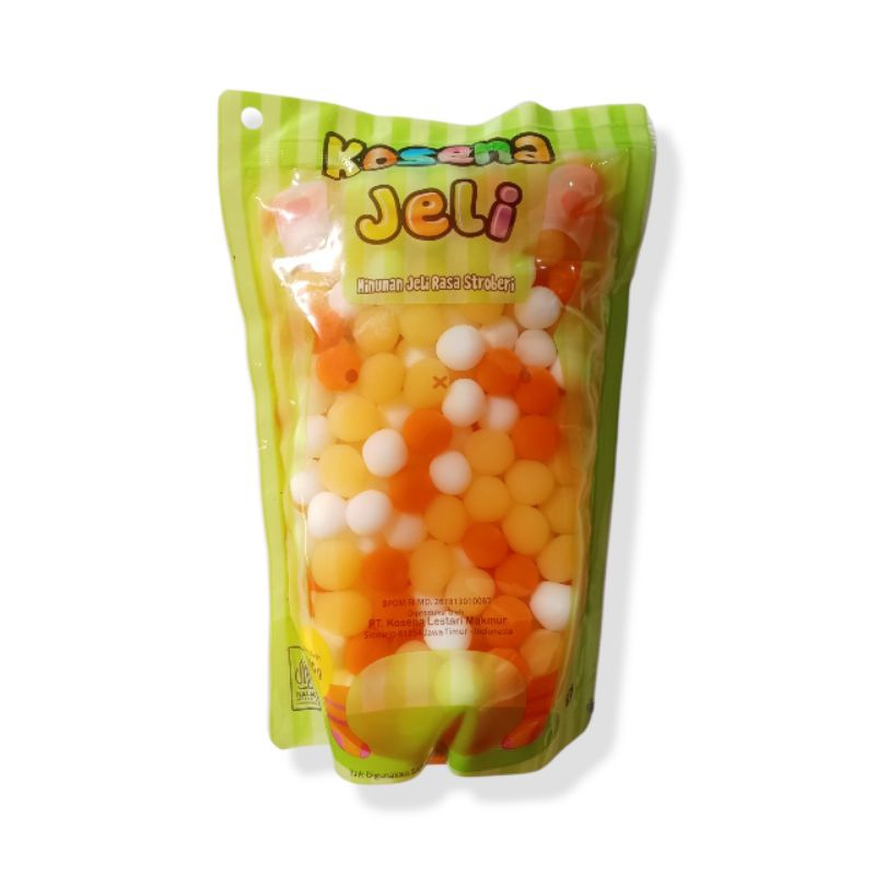 

Minuman jelly rasa stroberi, kosena jelly