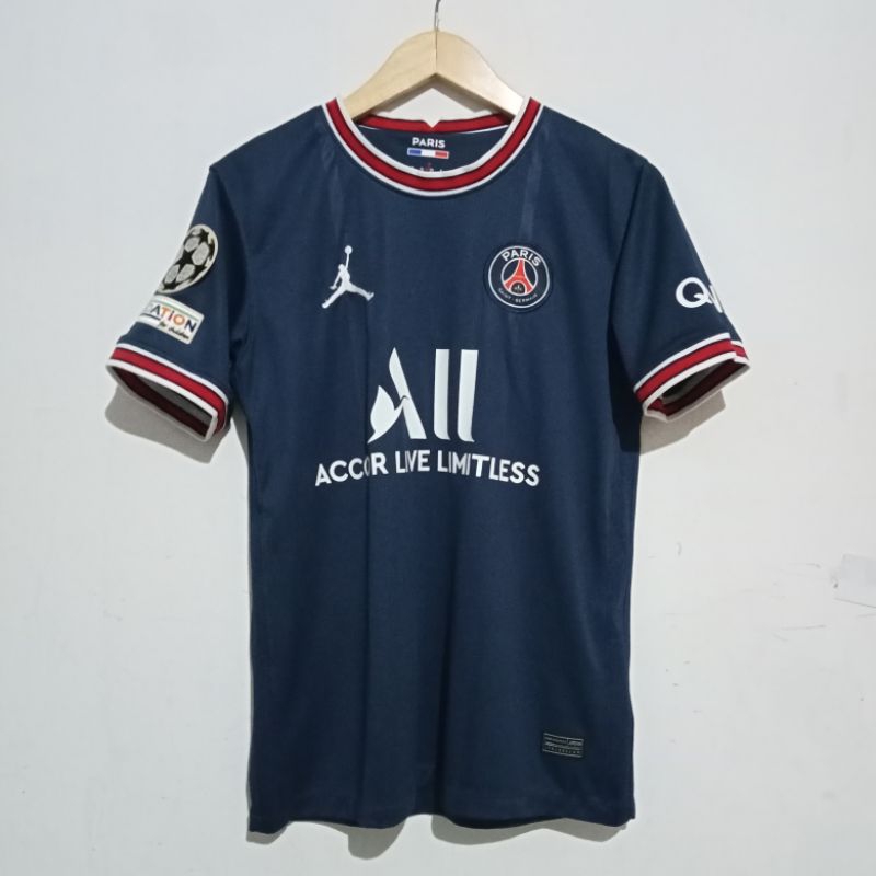 Jersey PSG Home 2021/2022 Nameset Messi Champions League