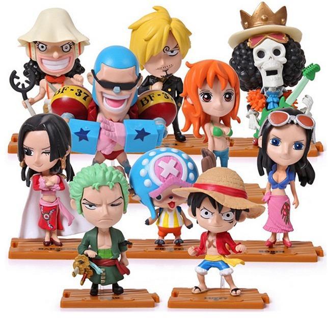 Action Figure One Piece Mugiwara Crew Fullset Fishman Island