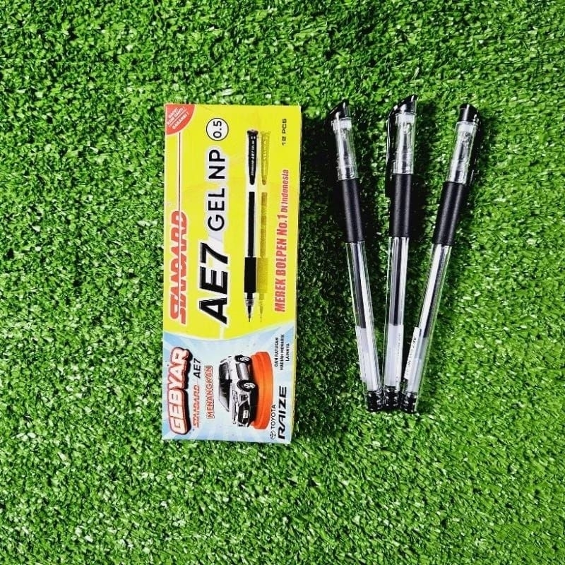

12 pcs Pena Standard gel - Pulpen AE7 Gel NP 0.5 Pen / Ballpoint / Pena
