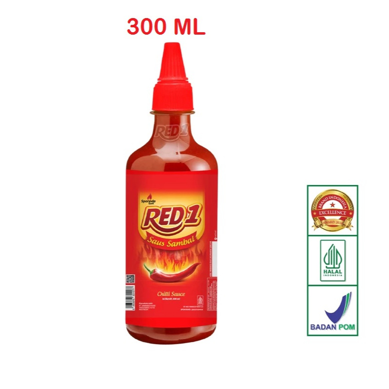 

RED1 Saus Sambal 300 ml Chilli Sauce Saus Sambal Botol Red 1 300ml Chilli Sauce Saos Cabai Pedas Red1
