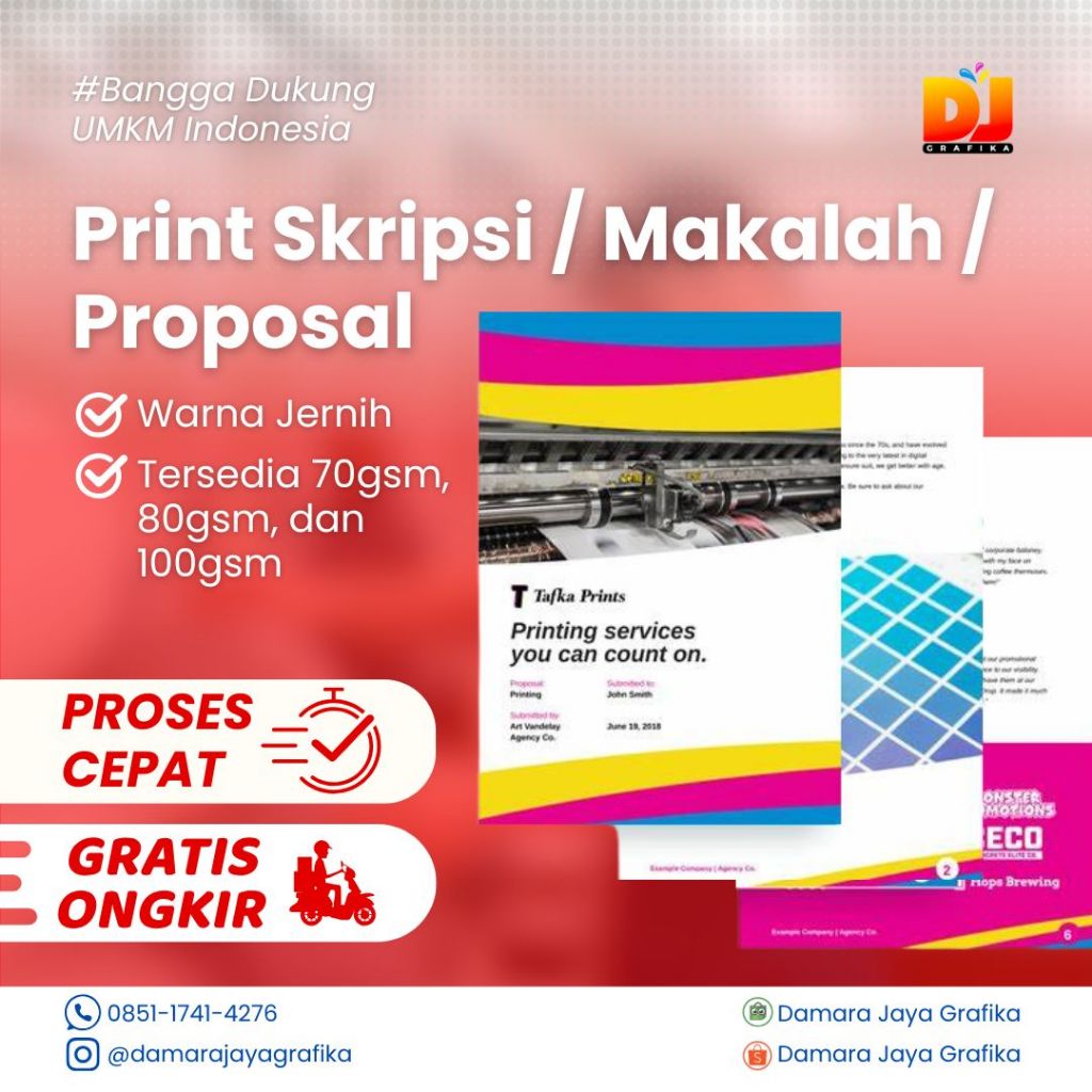 

Cetak Dokumen Kertas HVS A4 Murah - Skripsi, Proposal, Laporan - 80gsm