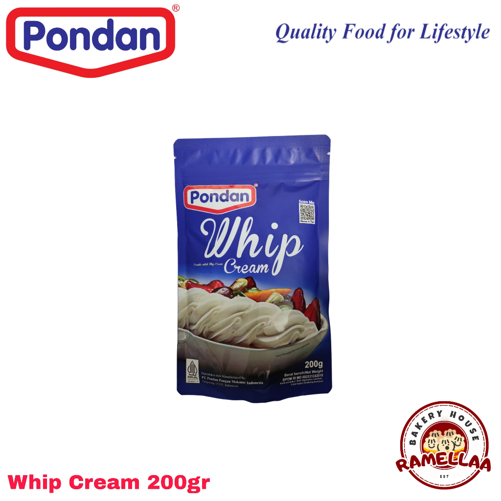 

Pondan Whip Cream 200gr