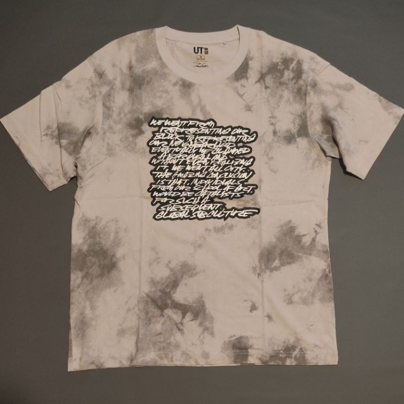 uniqlo futura tiedye grey