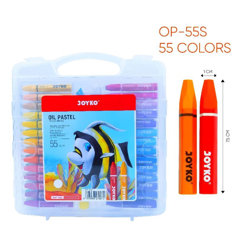 

Crayon/Oil pastel 55 Warna 1 Pack Premium Nyaman digunakan – Original JOYKO Termurah dishopee